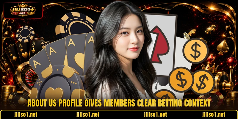 About us profile gives members clear betting context