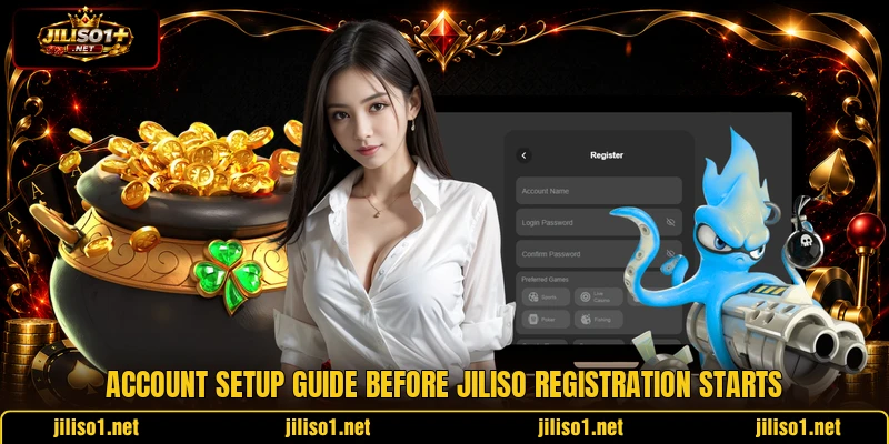Account setup guide before JILISO registration starts