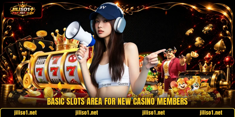 Basic slots area for new casino members Basic slots area for new casino members