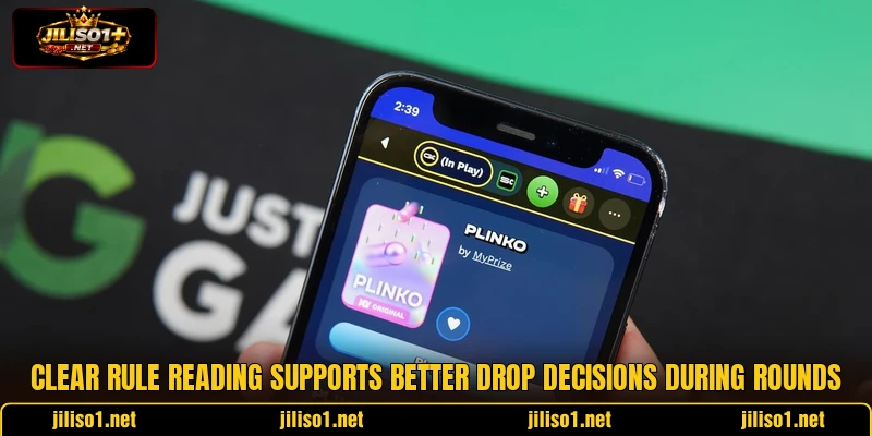Clear rule reading supports better drop decisions during rounds Clear rule reading supports better drop decisions during rounds