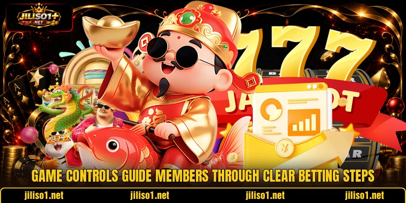Game controls guide members through clear betting steps Game controls guide members through clear betting steps
