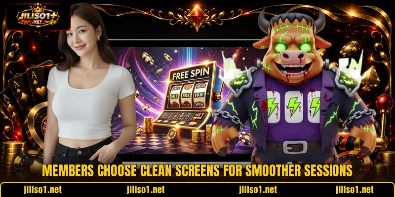 Members choose clean screens for smoother sessions Members choose clean screens for smoother sessions