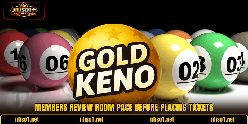 Members review room pace before placing tickets Members review room pace before placing tickets