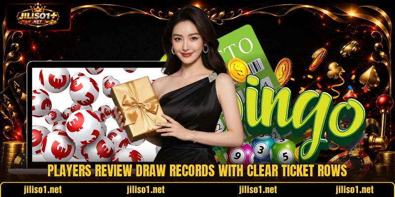 Players review draw records with clear ticket rows Players review draw records with clear ticket rows