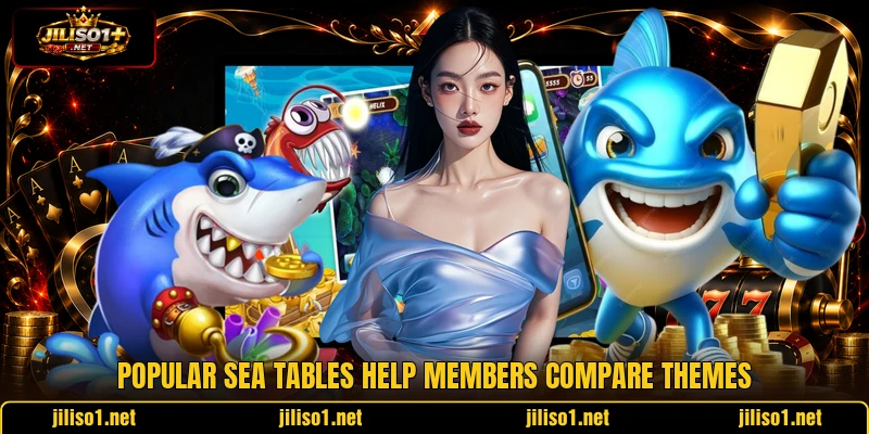 Popular sea tables help members compare themes Popular sea tables help members compare themes