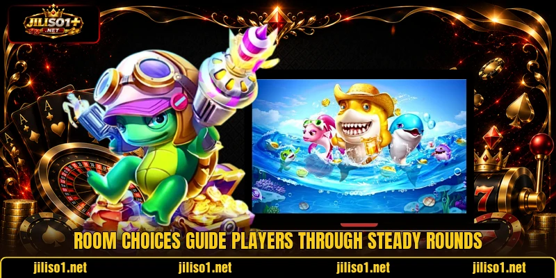 Room choices guide players through steady rounds Room choices guide players through steady rounds